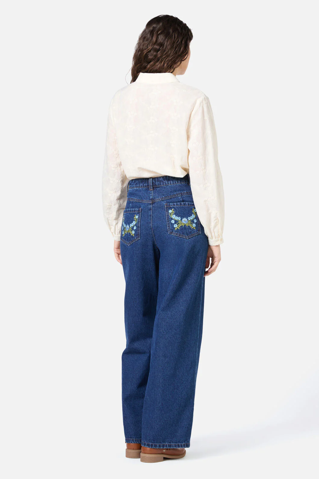 Ada Embroidered Flower Shirt - Image 7