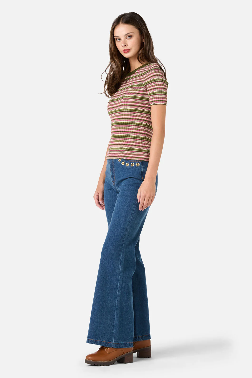 Adelaide Stripe Rib Knit Top - Image 4