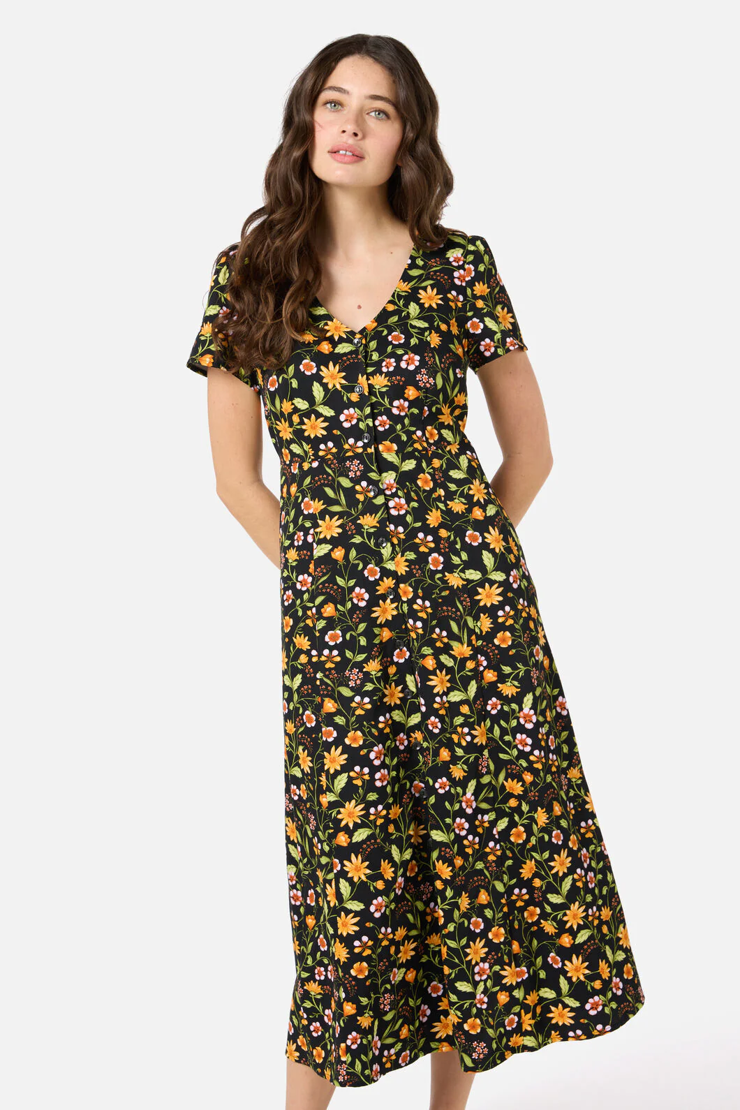 Alyssa Floral Midi Dress - Image 2
