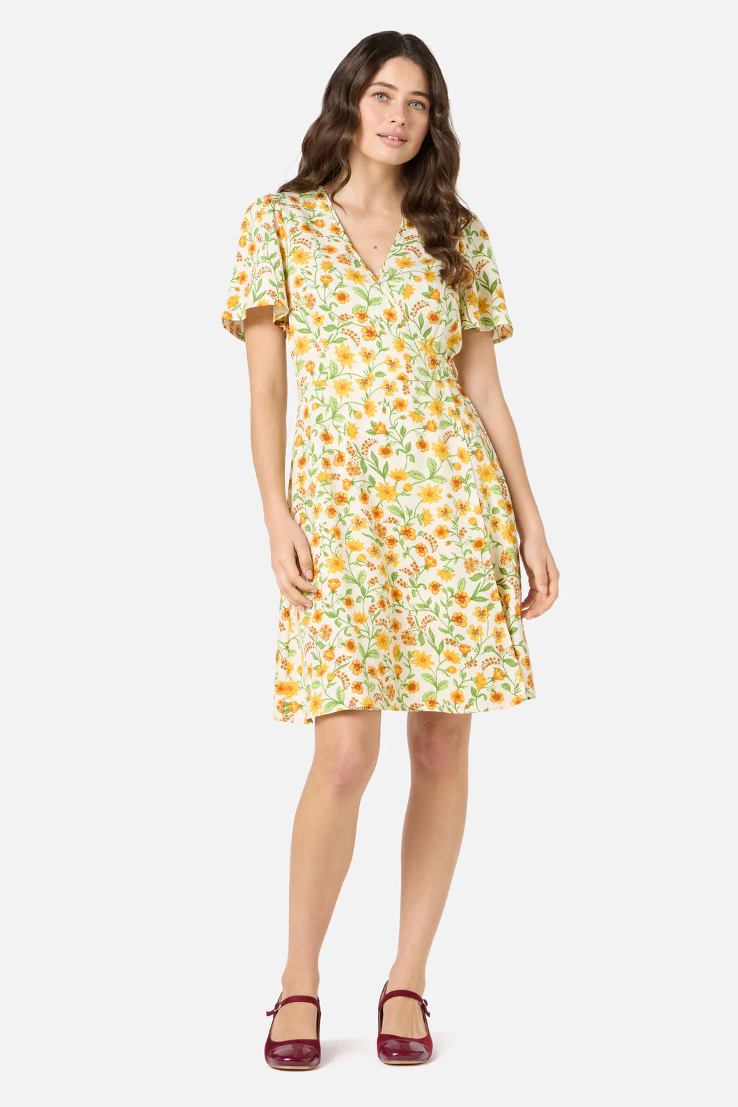 Alyssa Floral Mini Wrap Dress - Image 4