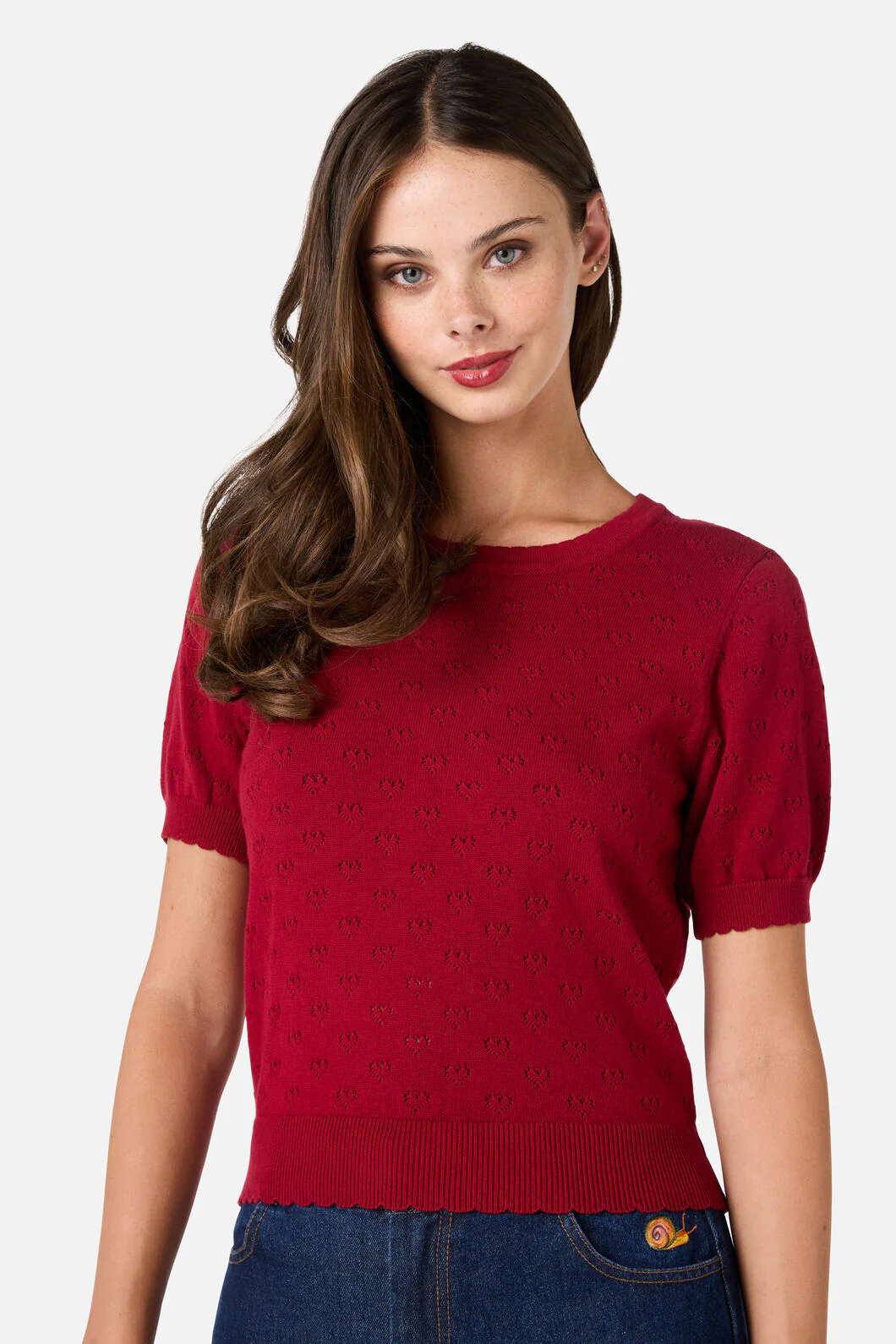 Amora Heart Knit Top - Image 2