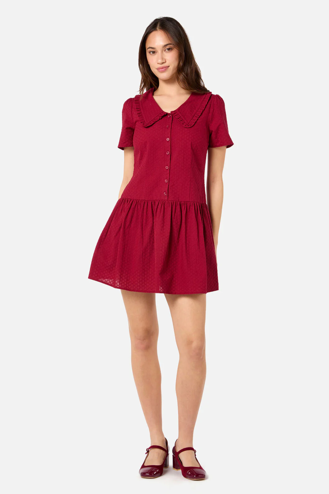 Andrea Drop Waist Mini Dress - Image 3