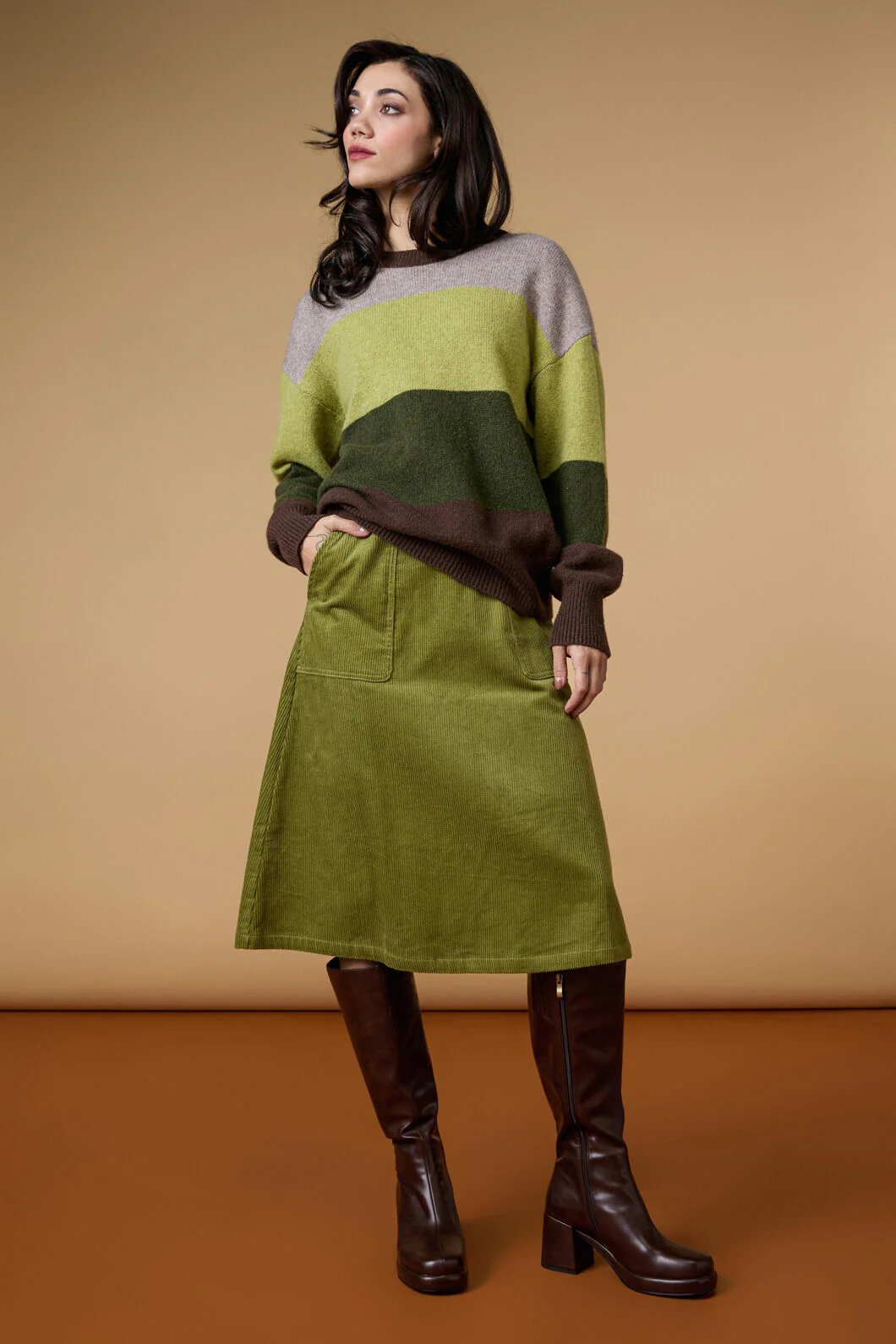 Arla Stripe Knit Jumper - Image 2