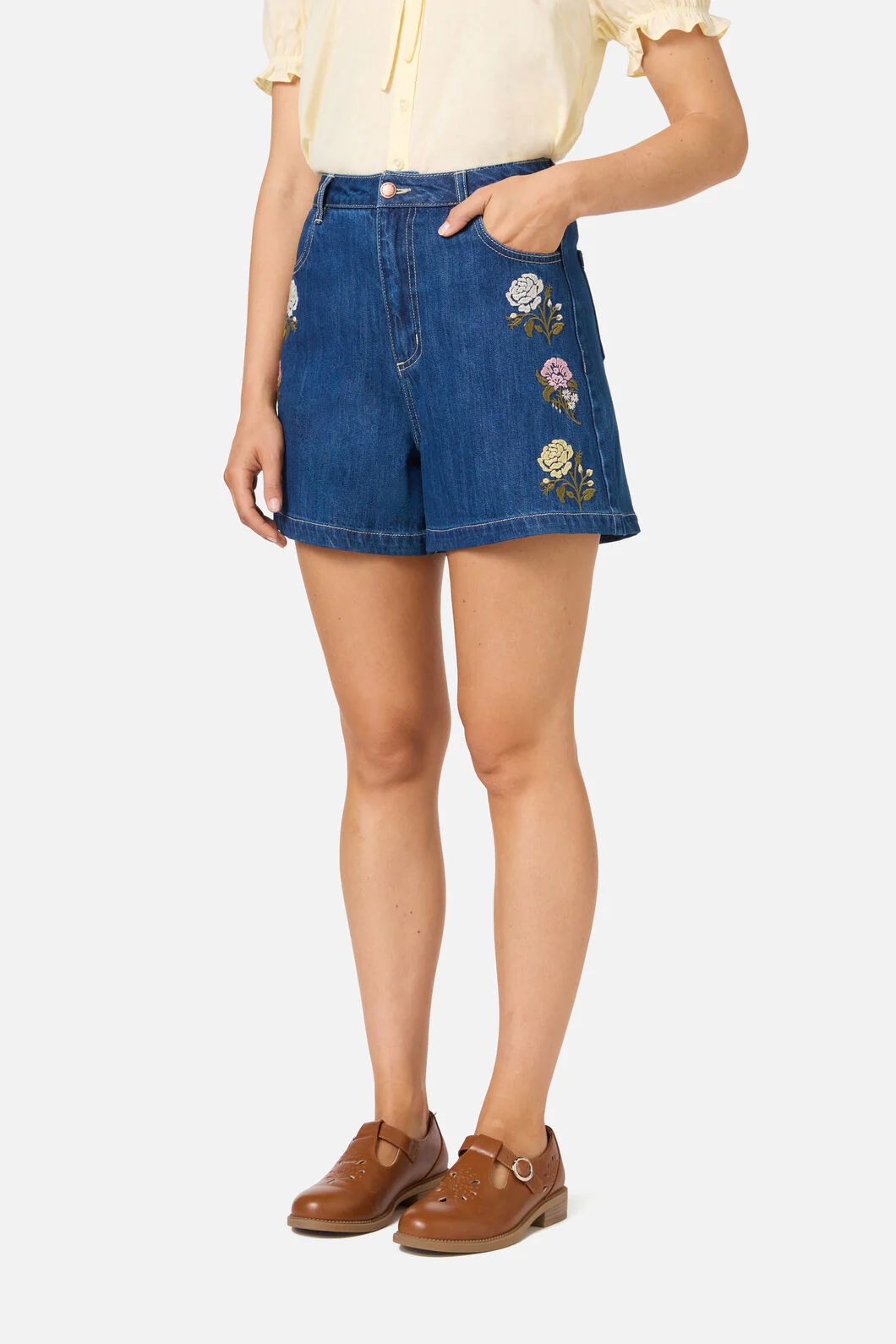 Astrid Rose Embroidered Short - Image 2