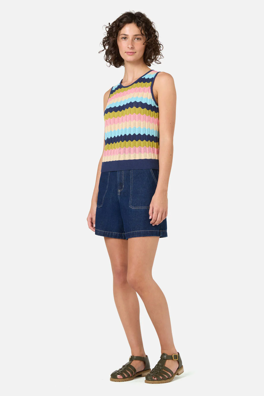 Ava Stripe Knit Tank - Image 3