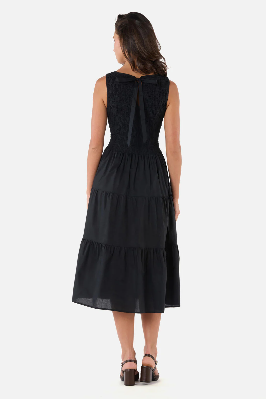 Avril Shirred Midi Dress - Image 4