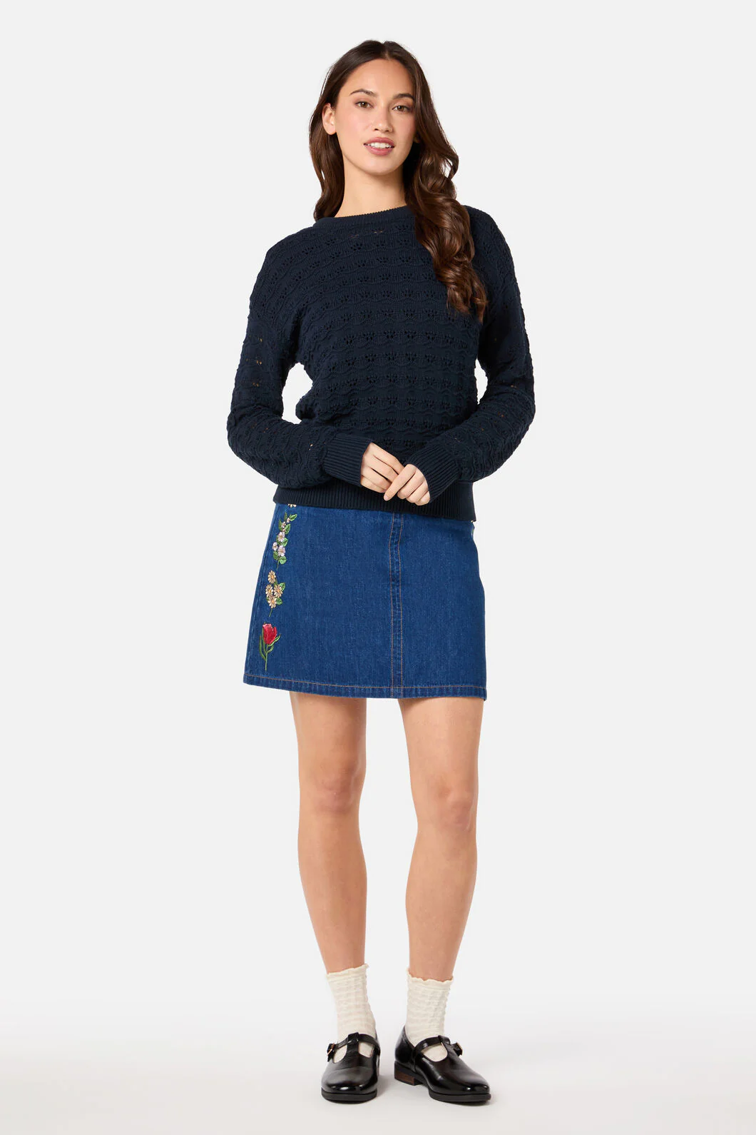 Bea Lacey Knit Jumper - Image 8