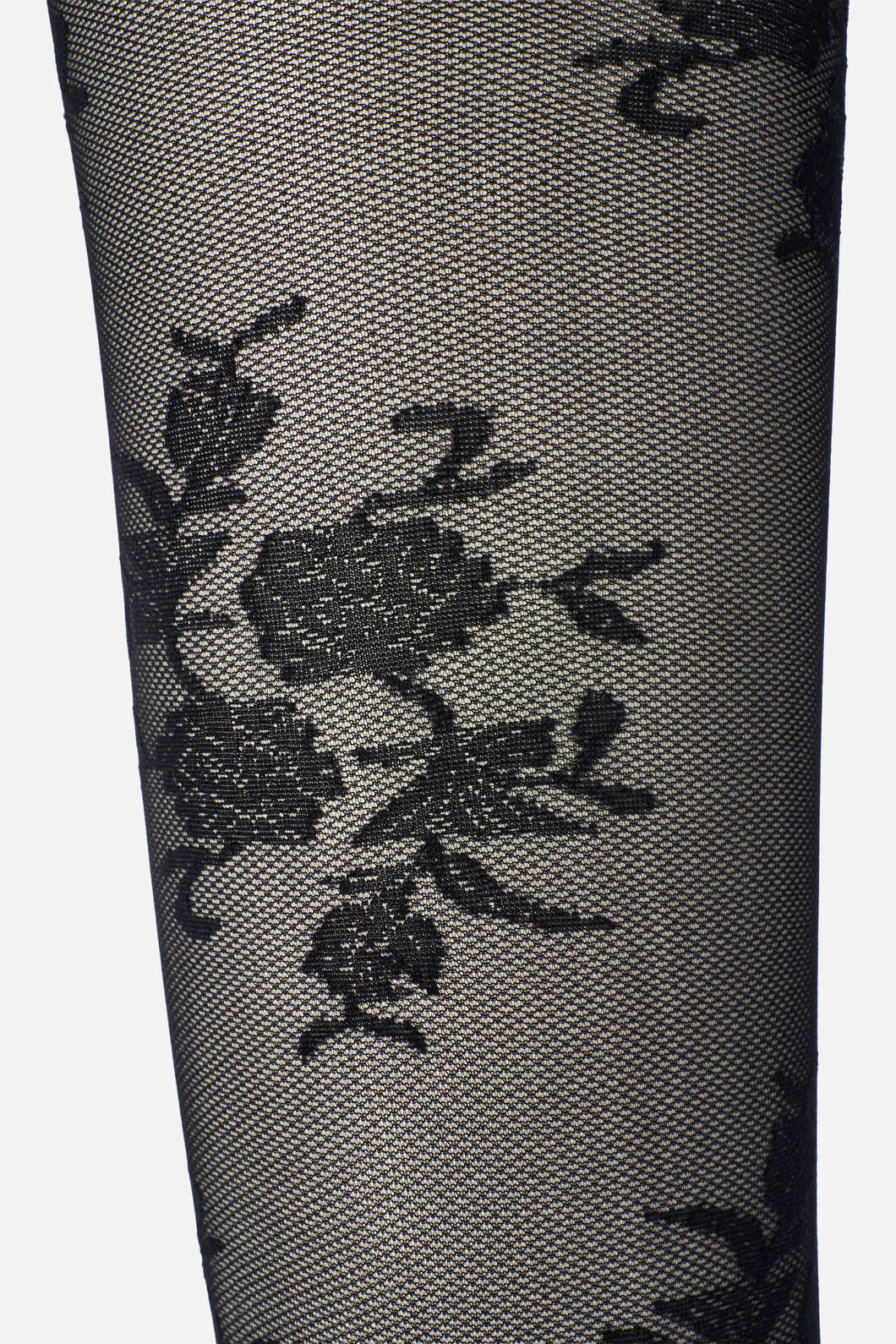 Black Roses Sheer Tights - Image 4