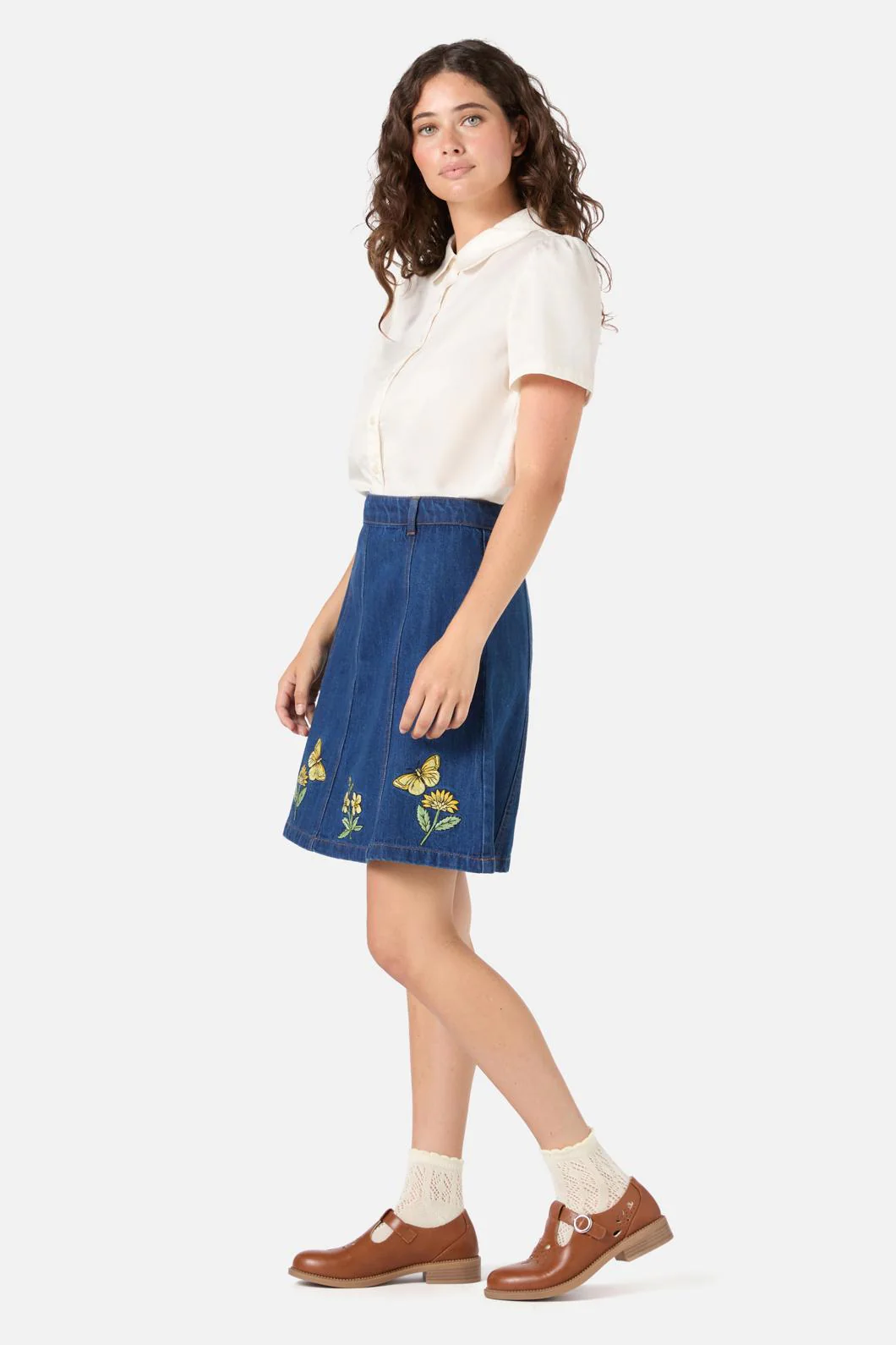 Butterfly Embroidered Skirt - Image 4
