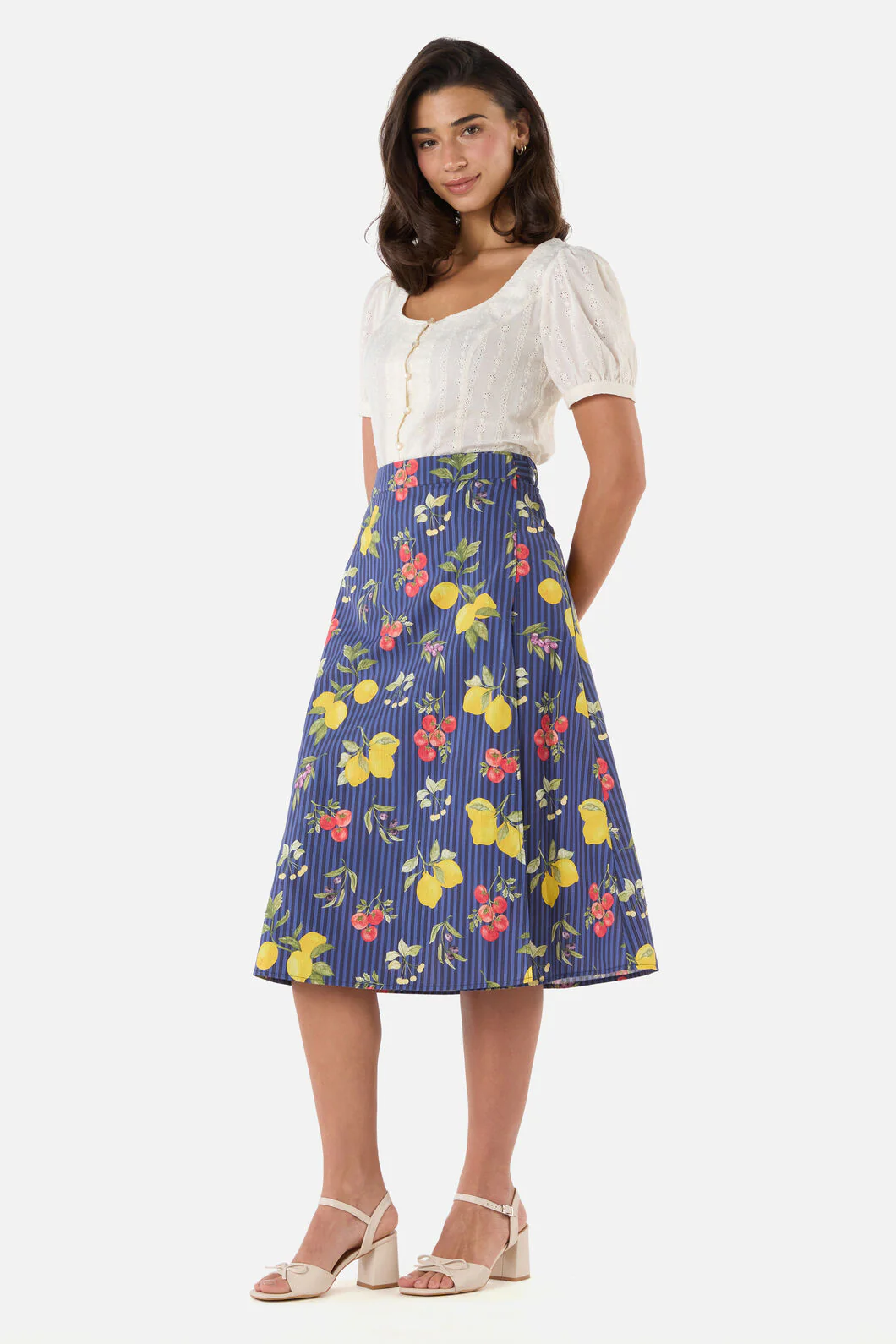 Carla Picnic Midi Wrap Skirt - Image 3