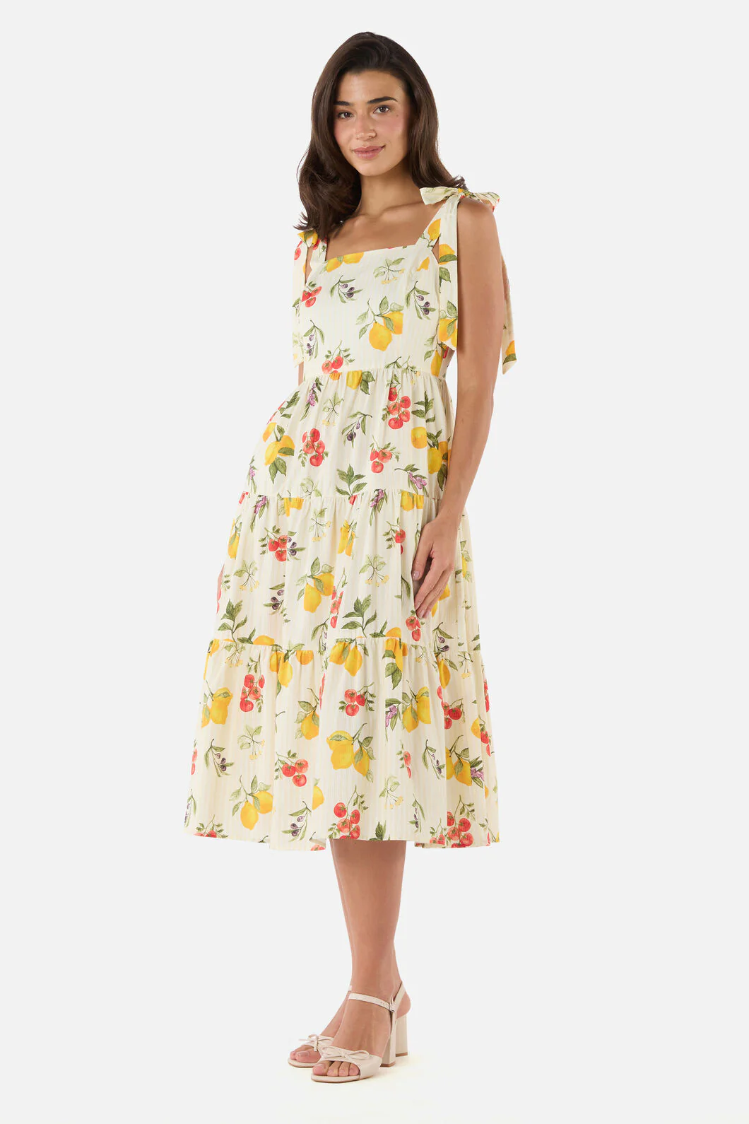 Carla Picnic Tiered Midi Dress - Image 3