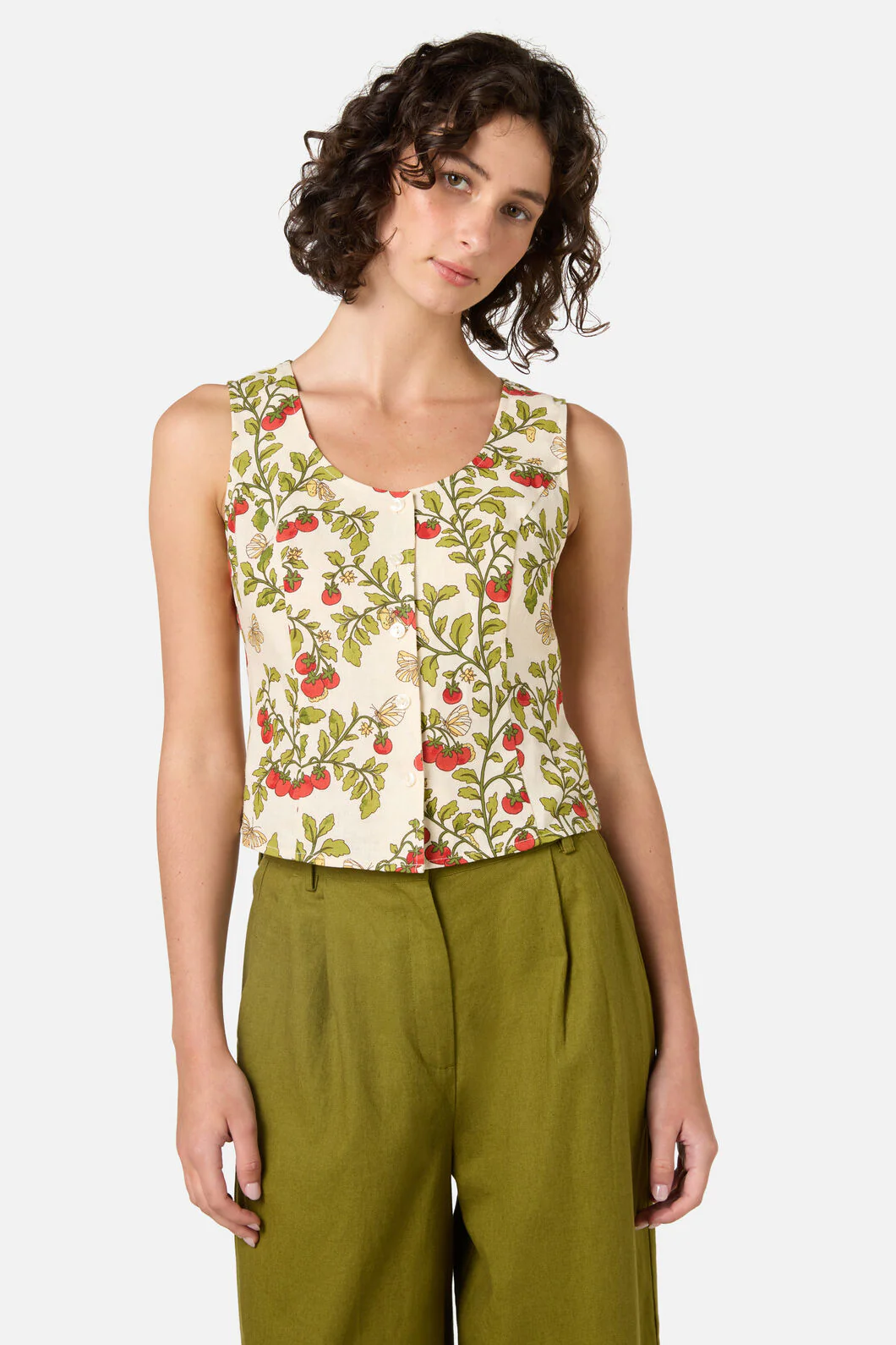 Cherry Tomatoes Corset Top