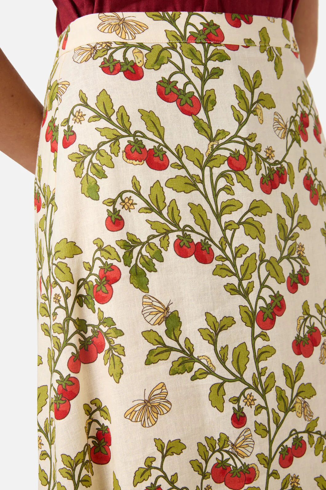 Cherry Tomatoes Midi Skirt - Image 6