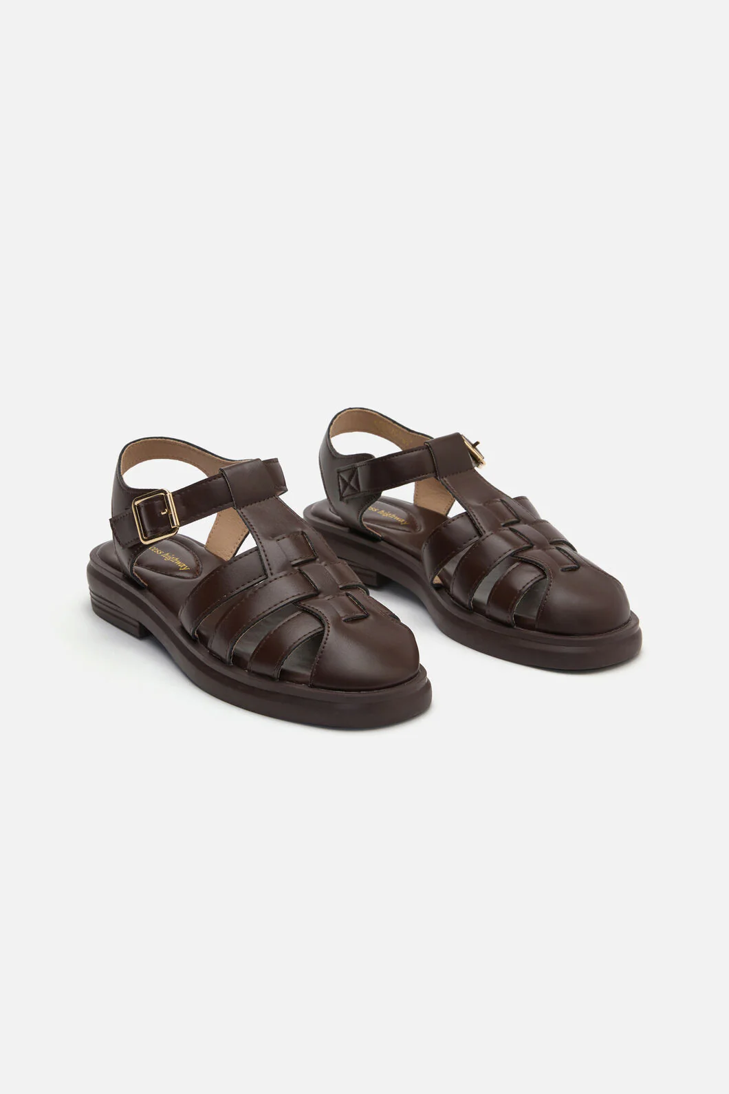 Chocolate Wide Strap Sandal