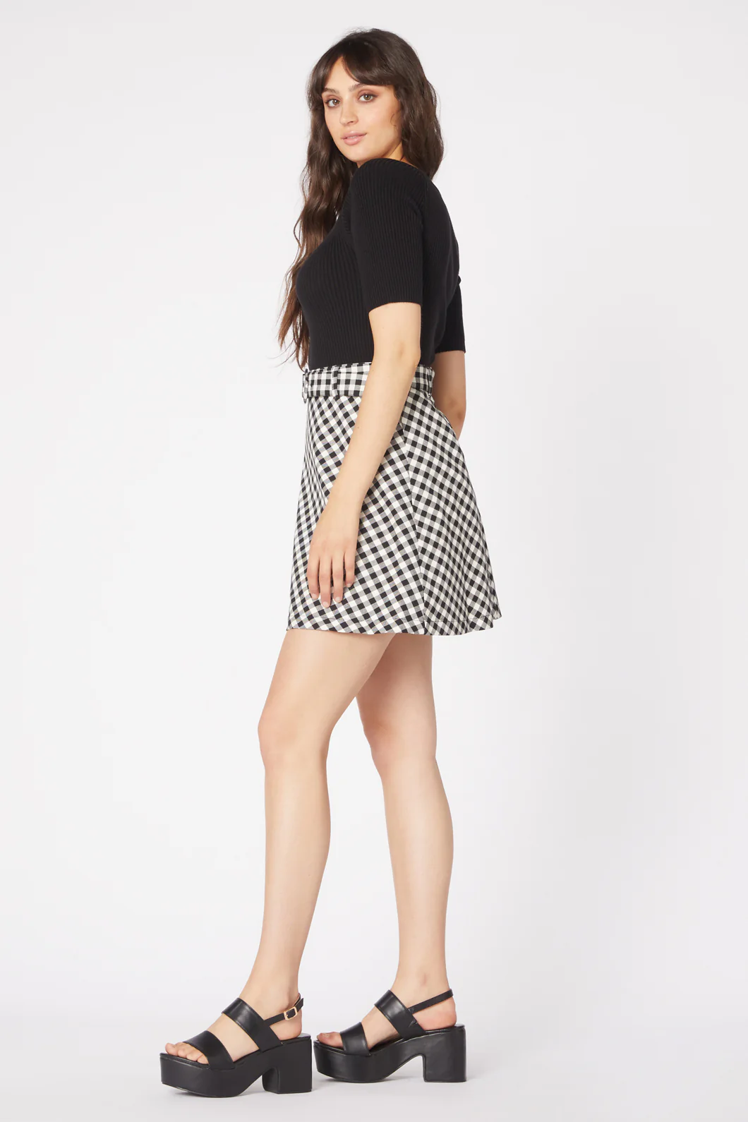 Claire Gingham Skirt - Image 3