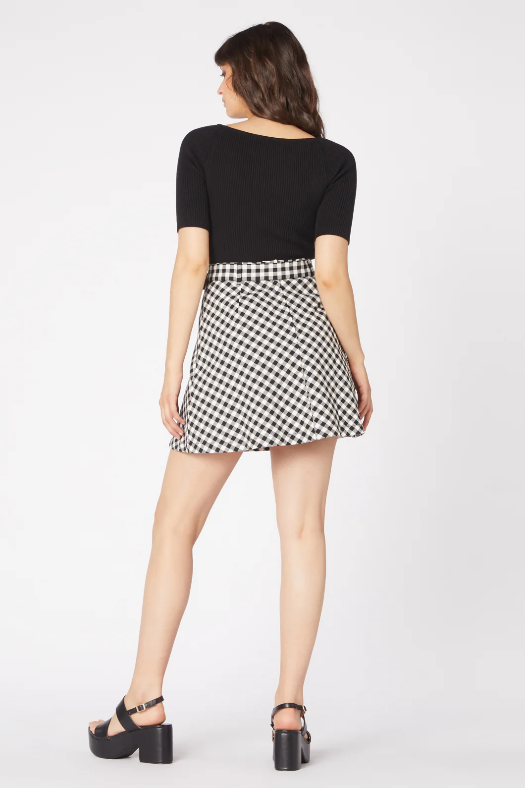 Claire Gingham Skirt - Image 4