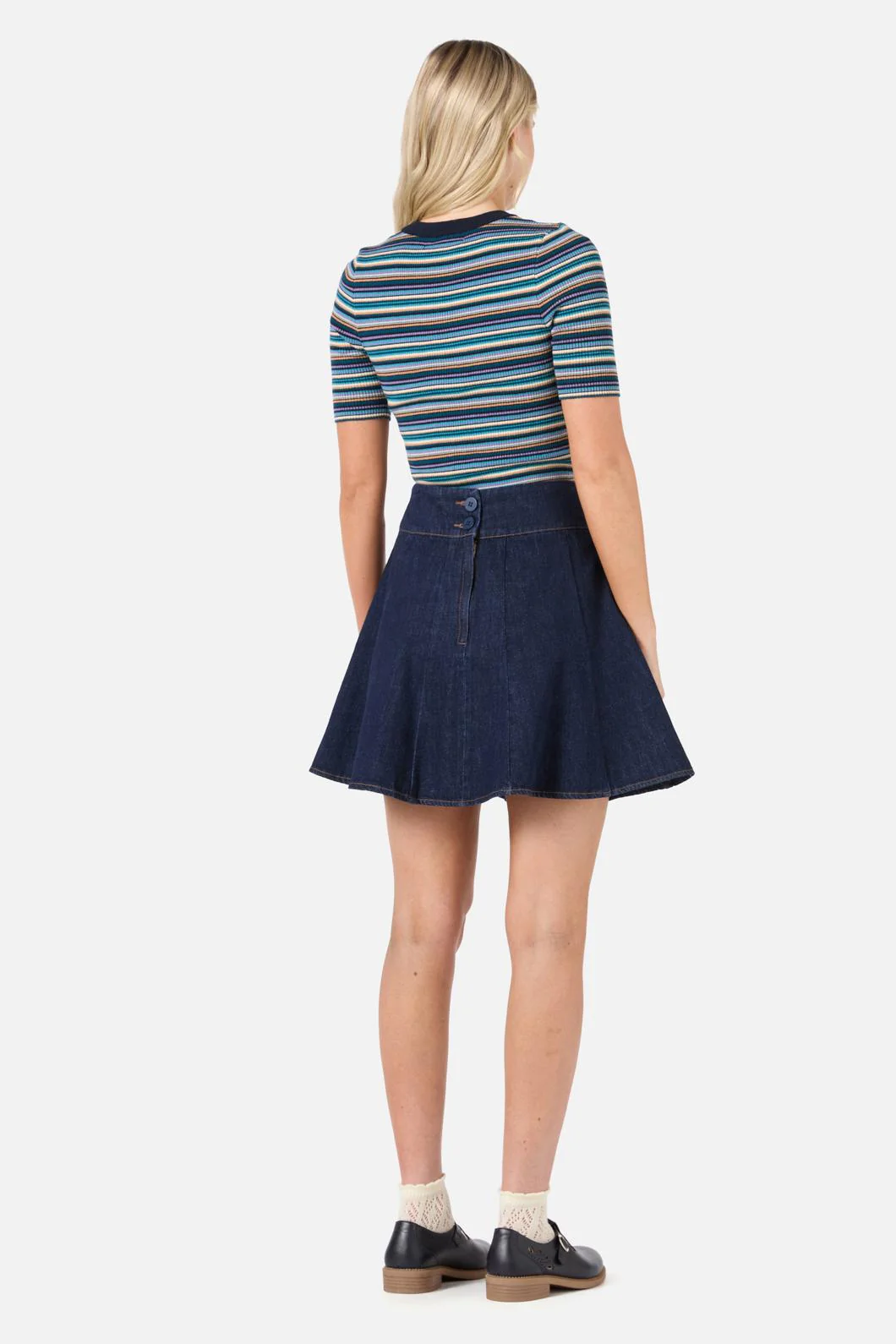 Clara Denim Mini Skirt - Image 4