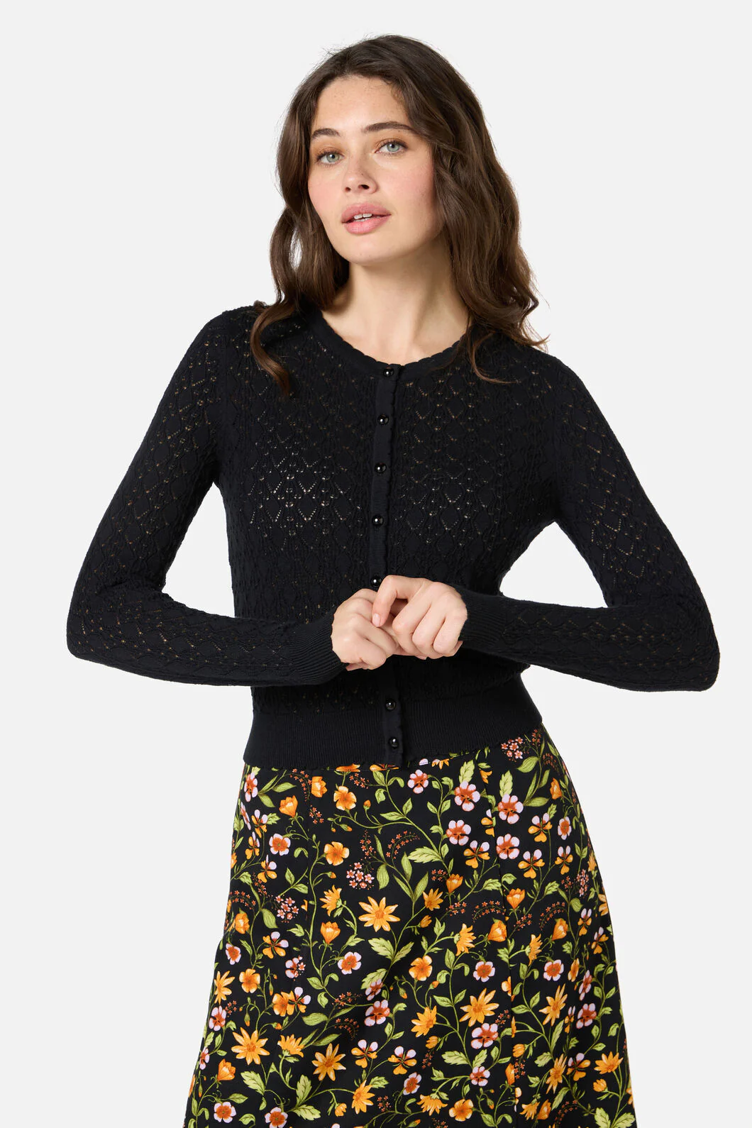 Clarissa Pointelle Cardigan - Image 6