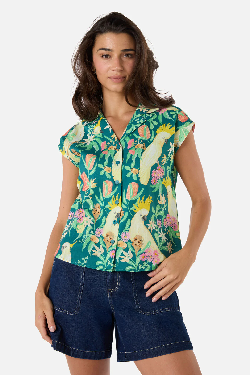 Cockatoo & Flora Blouse