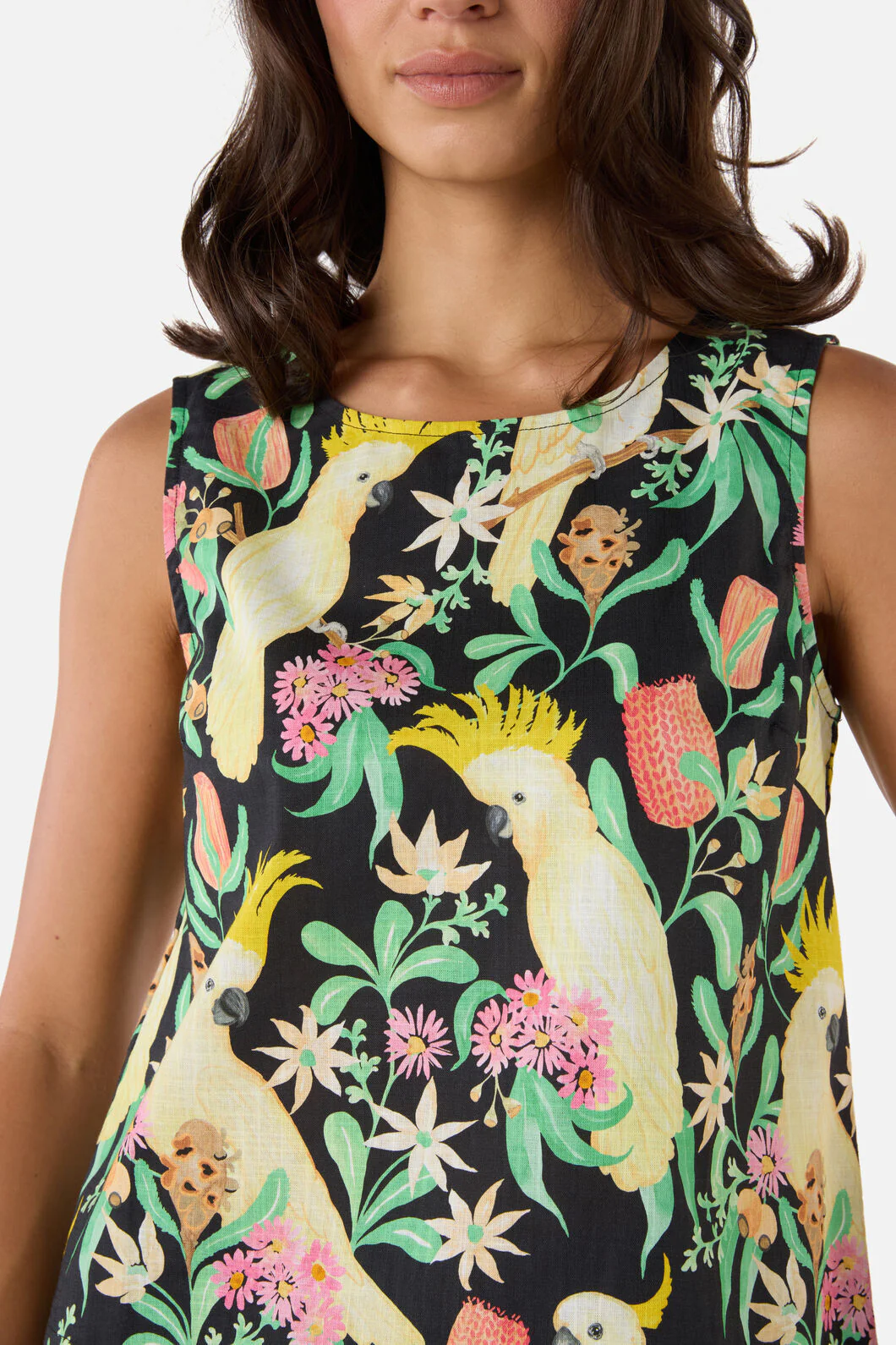 Cockatoo & Flora Shell Top - Image 5
