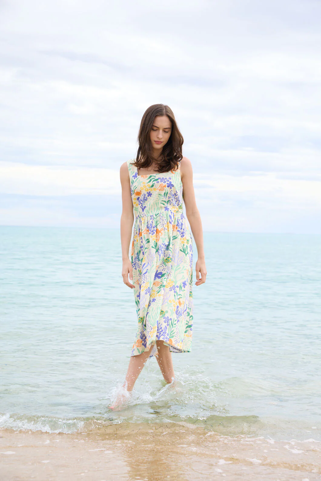 Coral Reef Midi Dress - Image 3