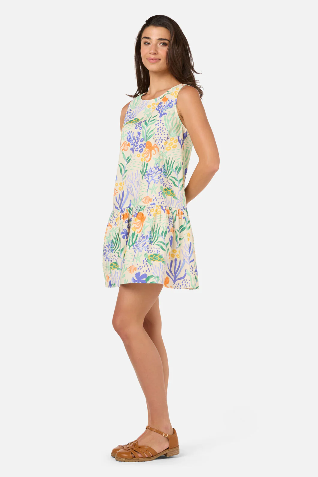 Coral Reef Mini Beach Dress - Image 4