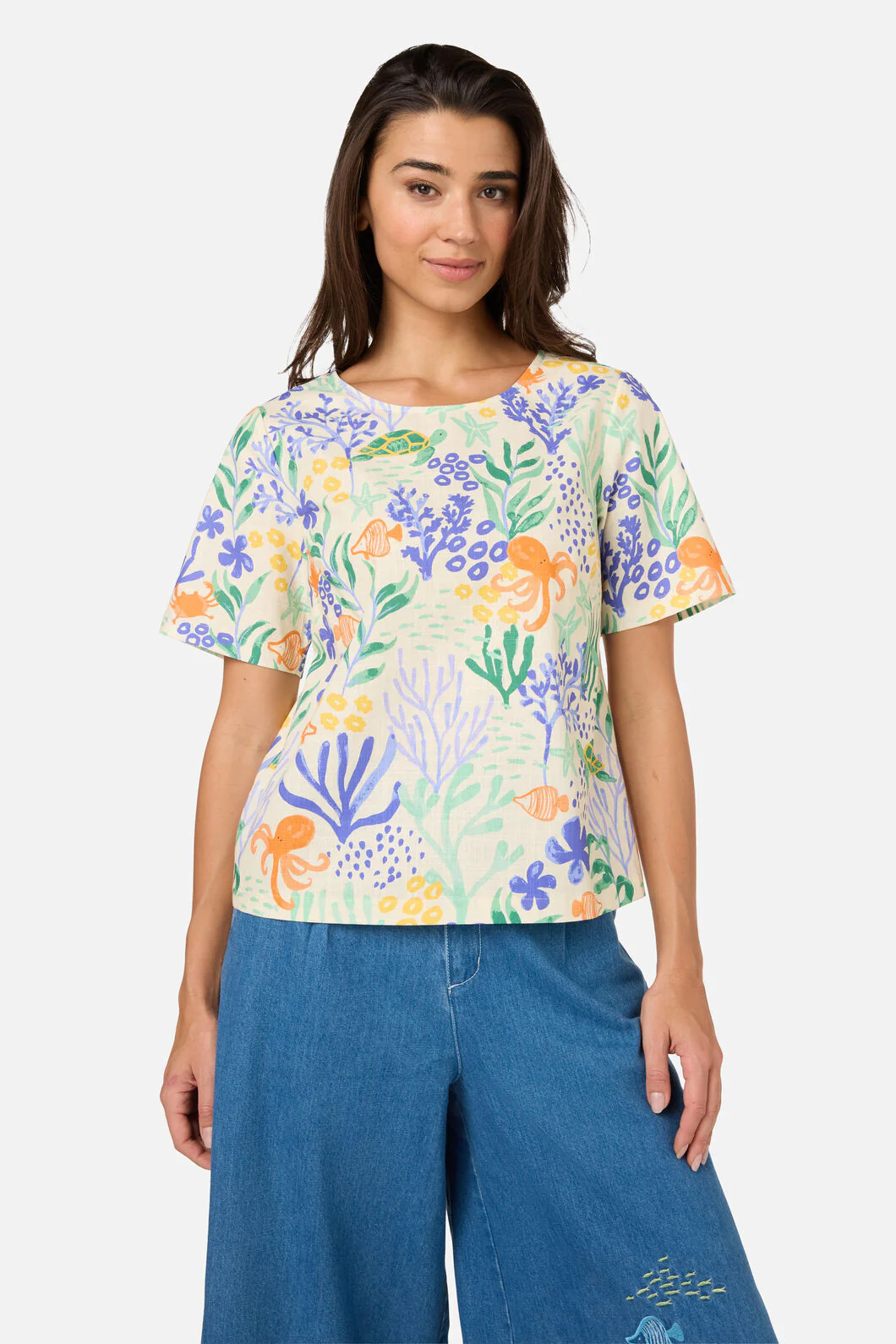 Coral Reef Short Sleeve Top
