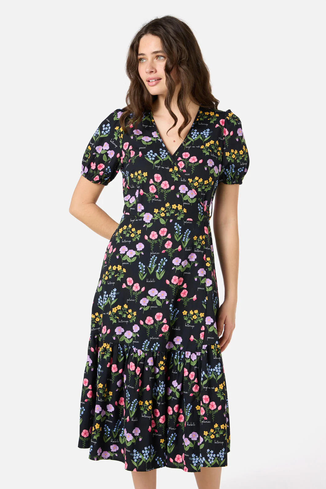 Cottage Garden Midi Wrap Dress - Image 4
