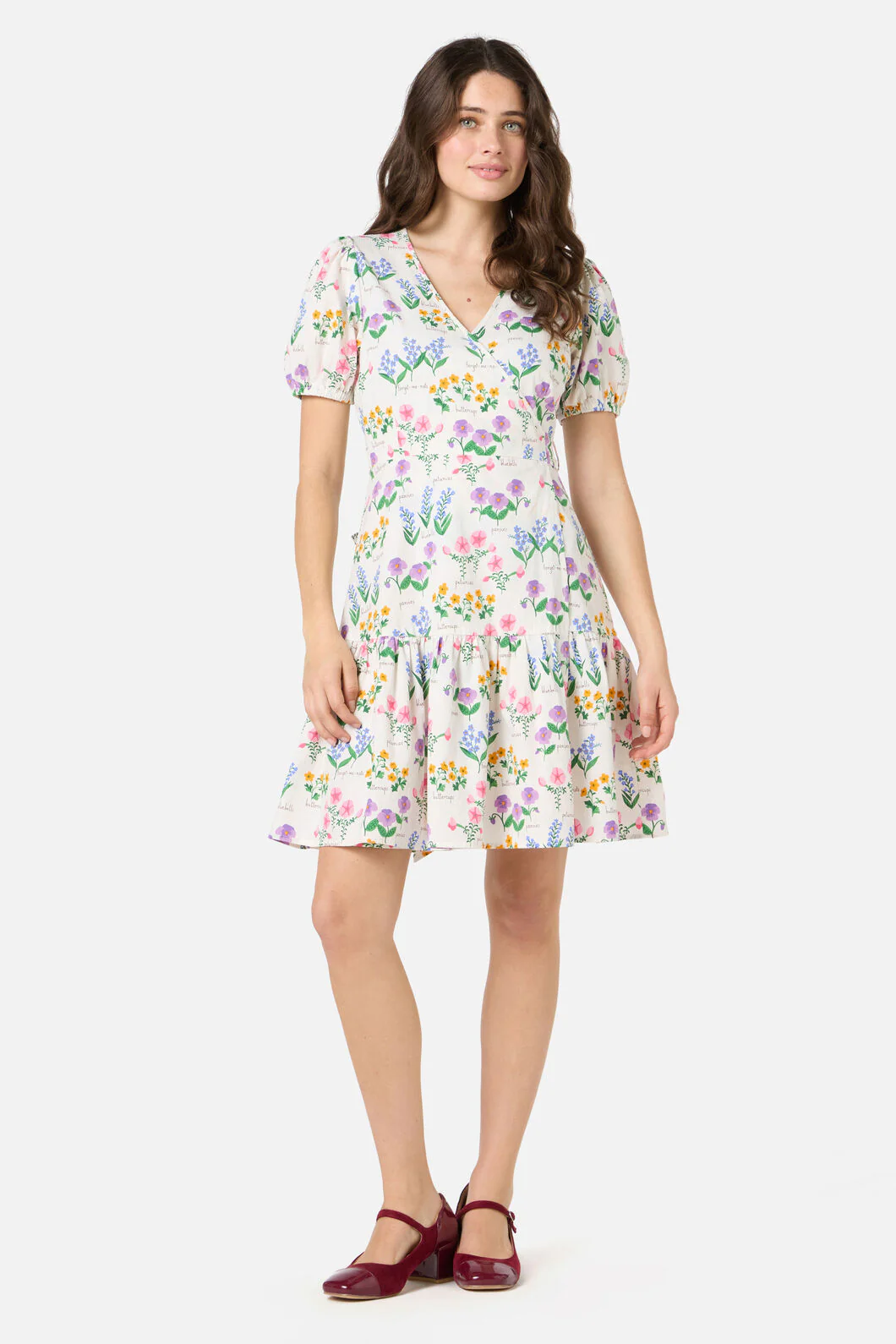 Cottage Garden Mini Wrap Dress - Image 2