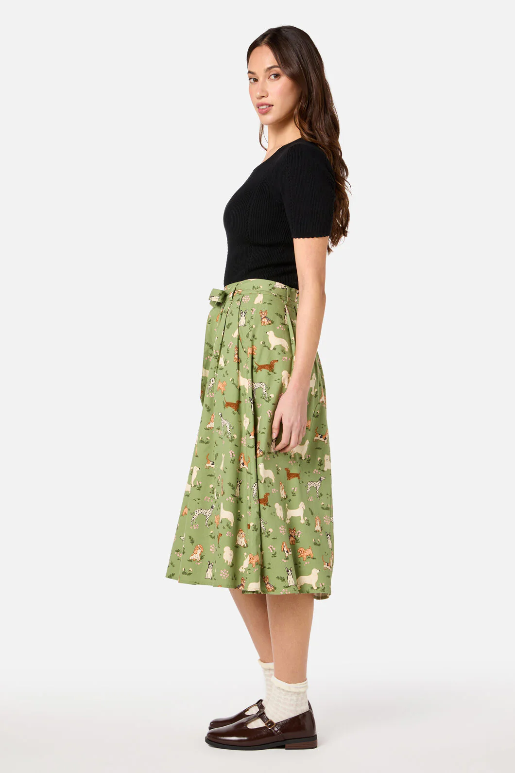Cute Dogs Midi Skirt - Image 3