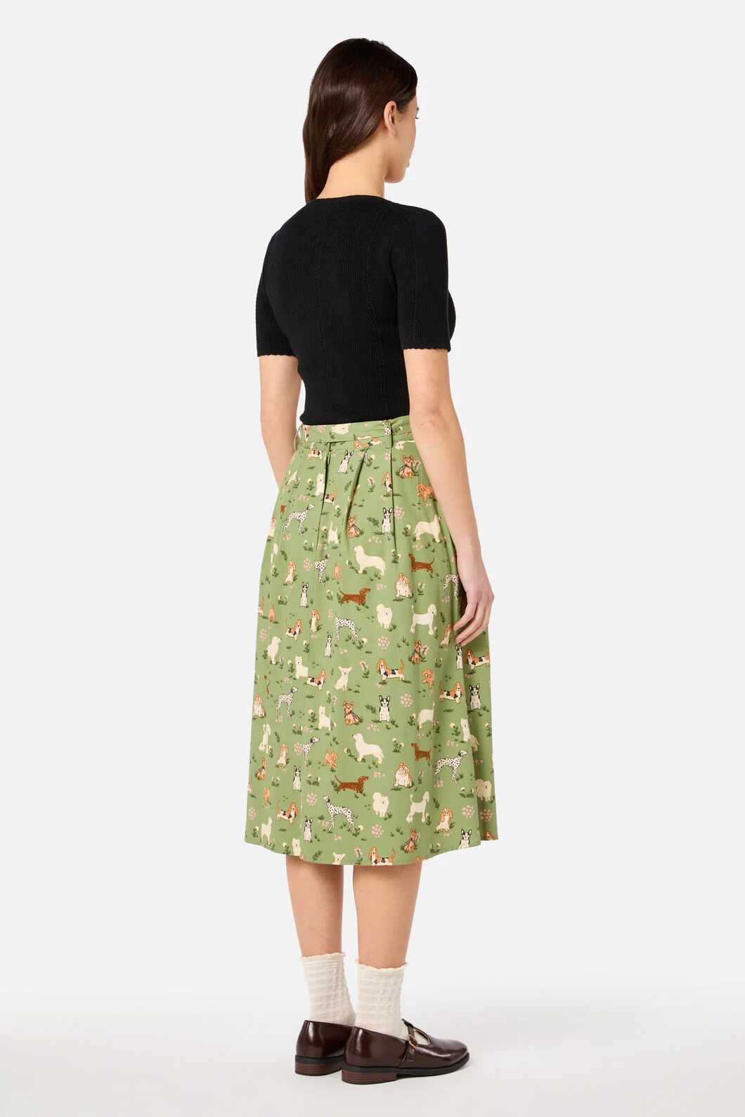 Cute Dogs Midi Skirt - Image 4