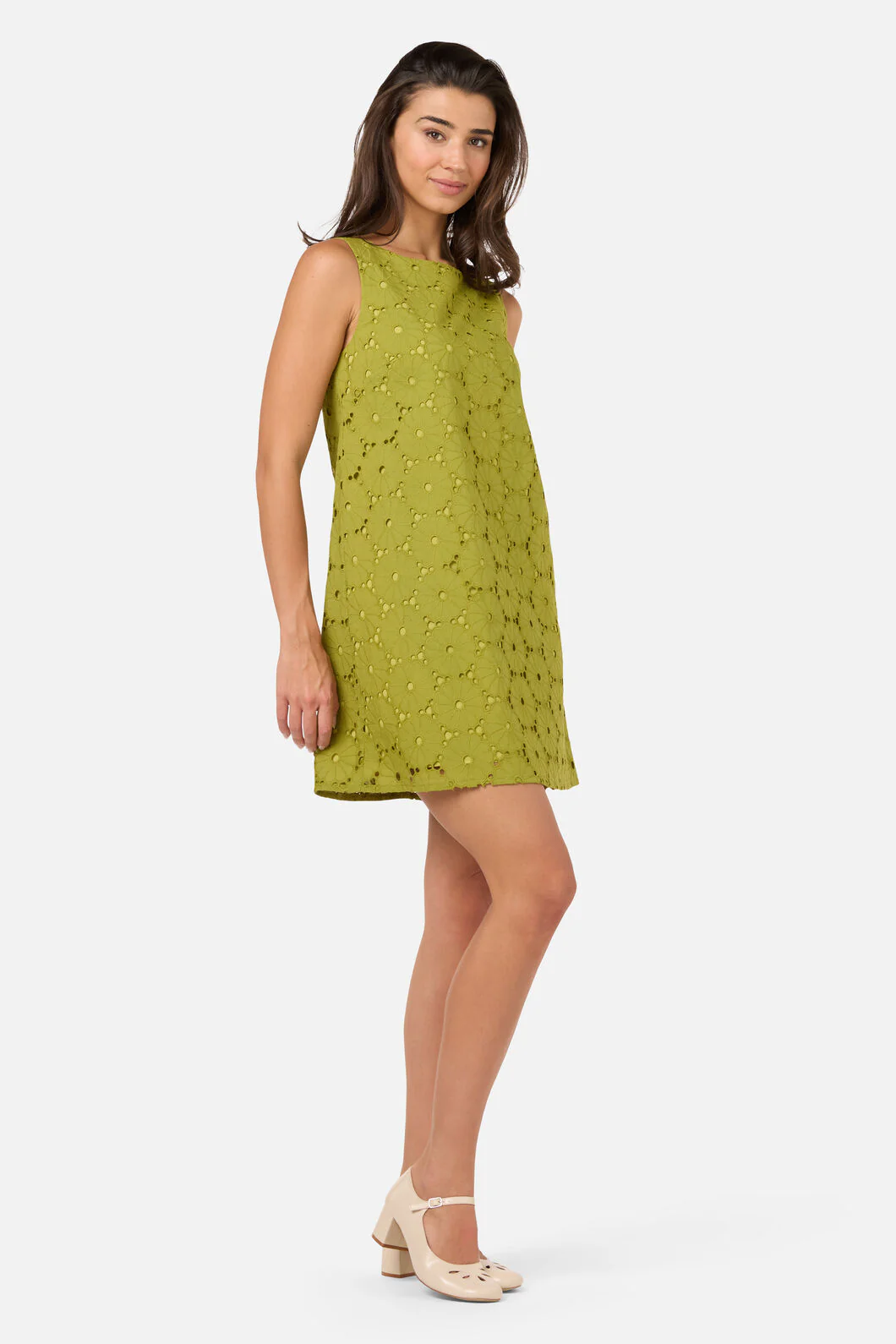 Daisy Broderie Shift Dress - Image 12