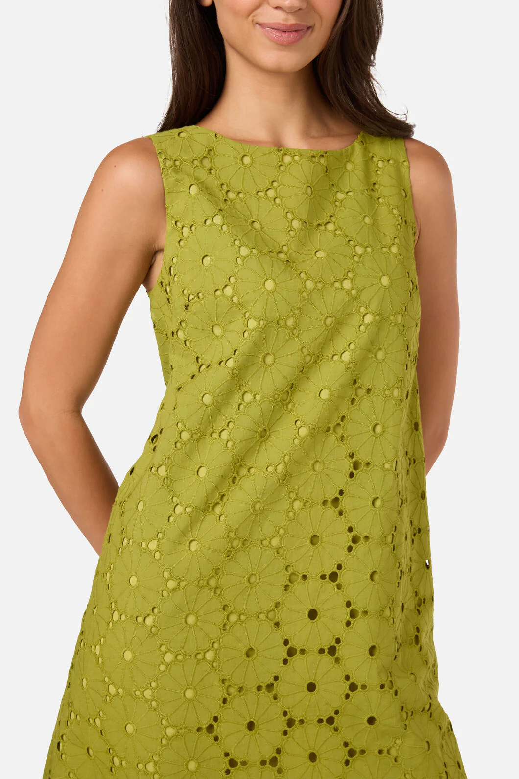 Daisy Broderie Shift Dress - Image 14