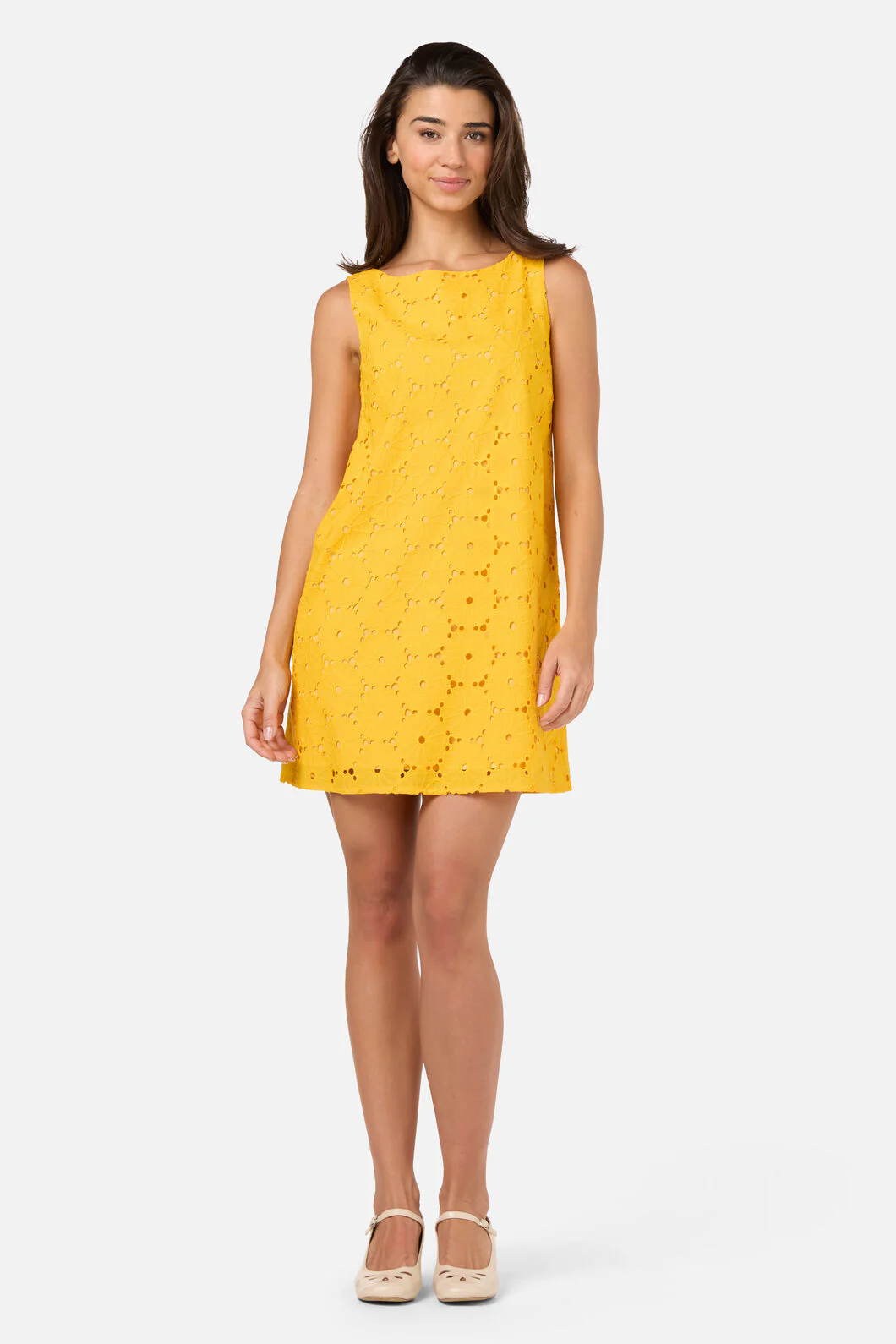 Daisy Broderie Shift Dress - Image 6