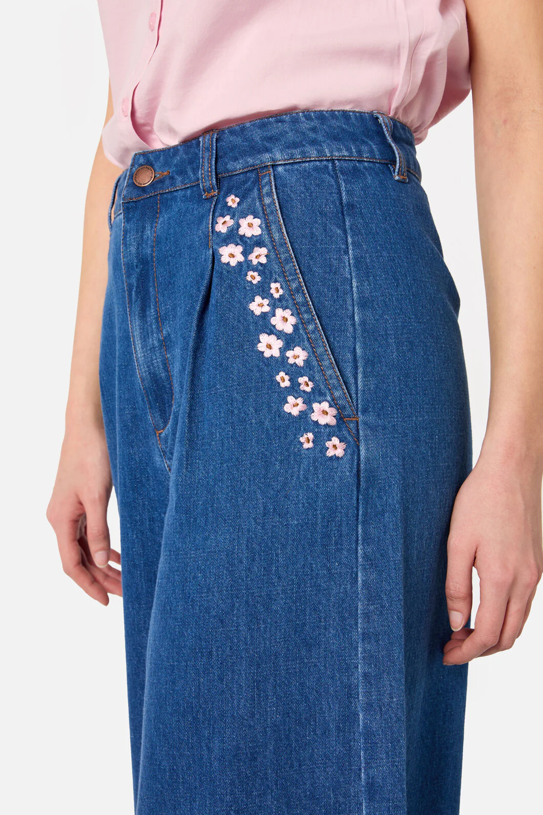 Dandelions Emb Denim Culotte - Image 6