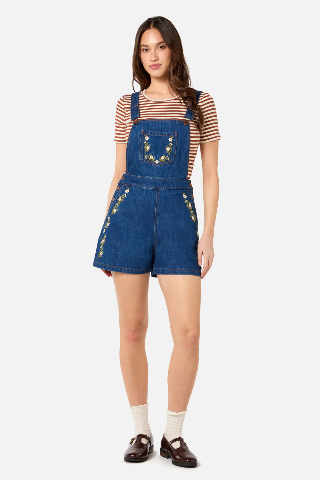 Esme Embroidered Short Overall - Image 5