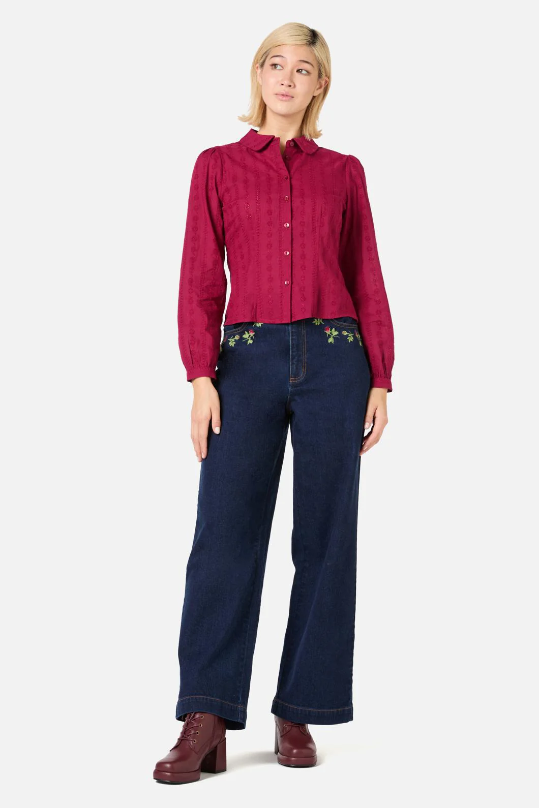 Evelyn Cute Cotton Blouse - Image 3