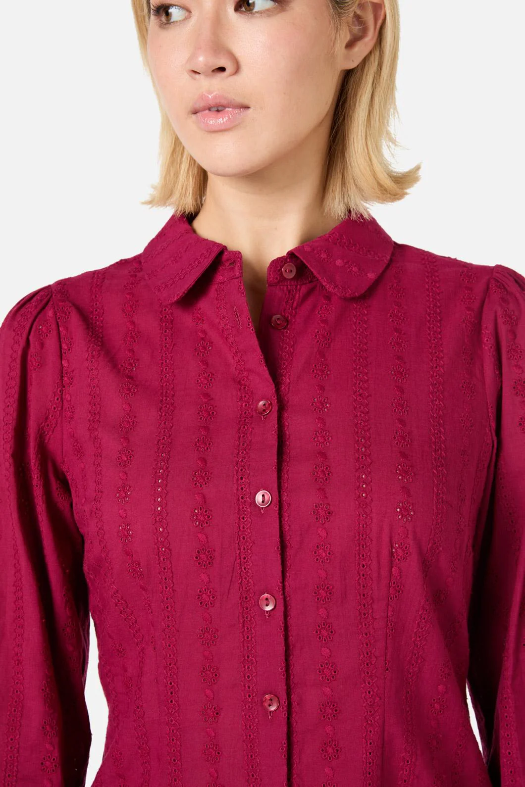 Evelyn Cute Cotton Blouse - Image 6