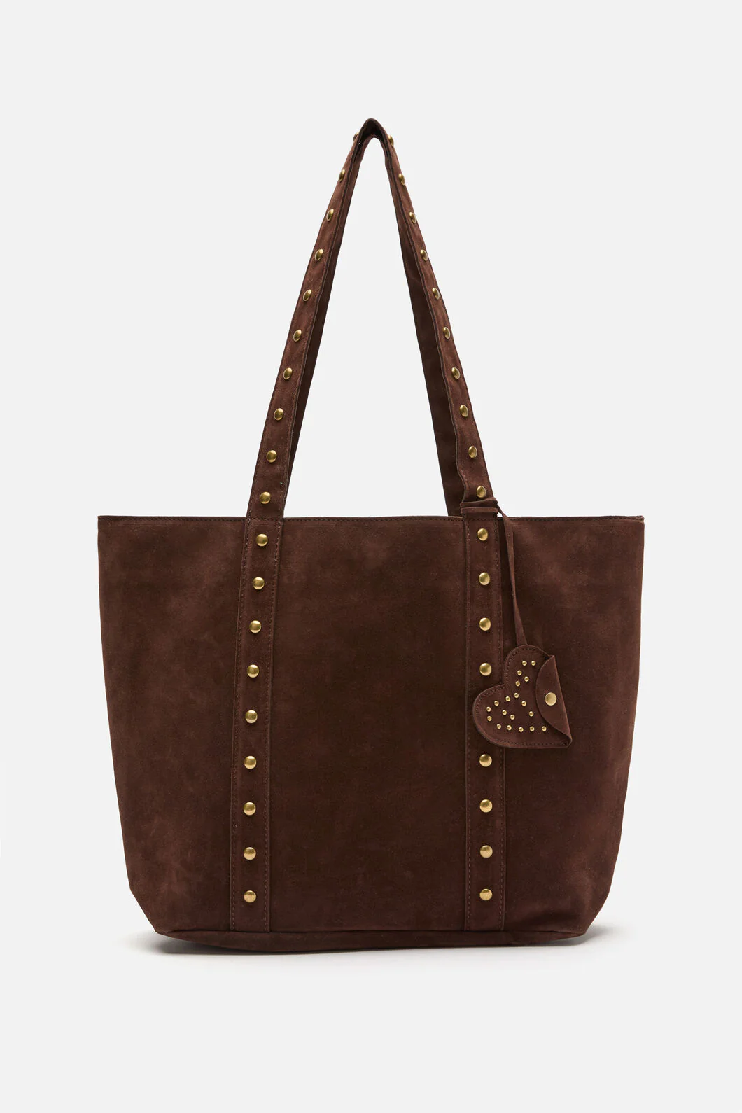 Faux Suede Stud Tote - Image 3