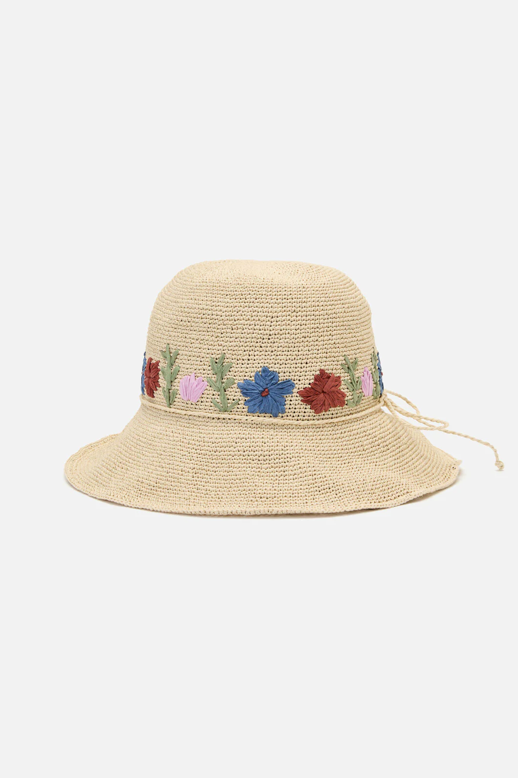 Floral Embroidered Sun Hat - Image 5