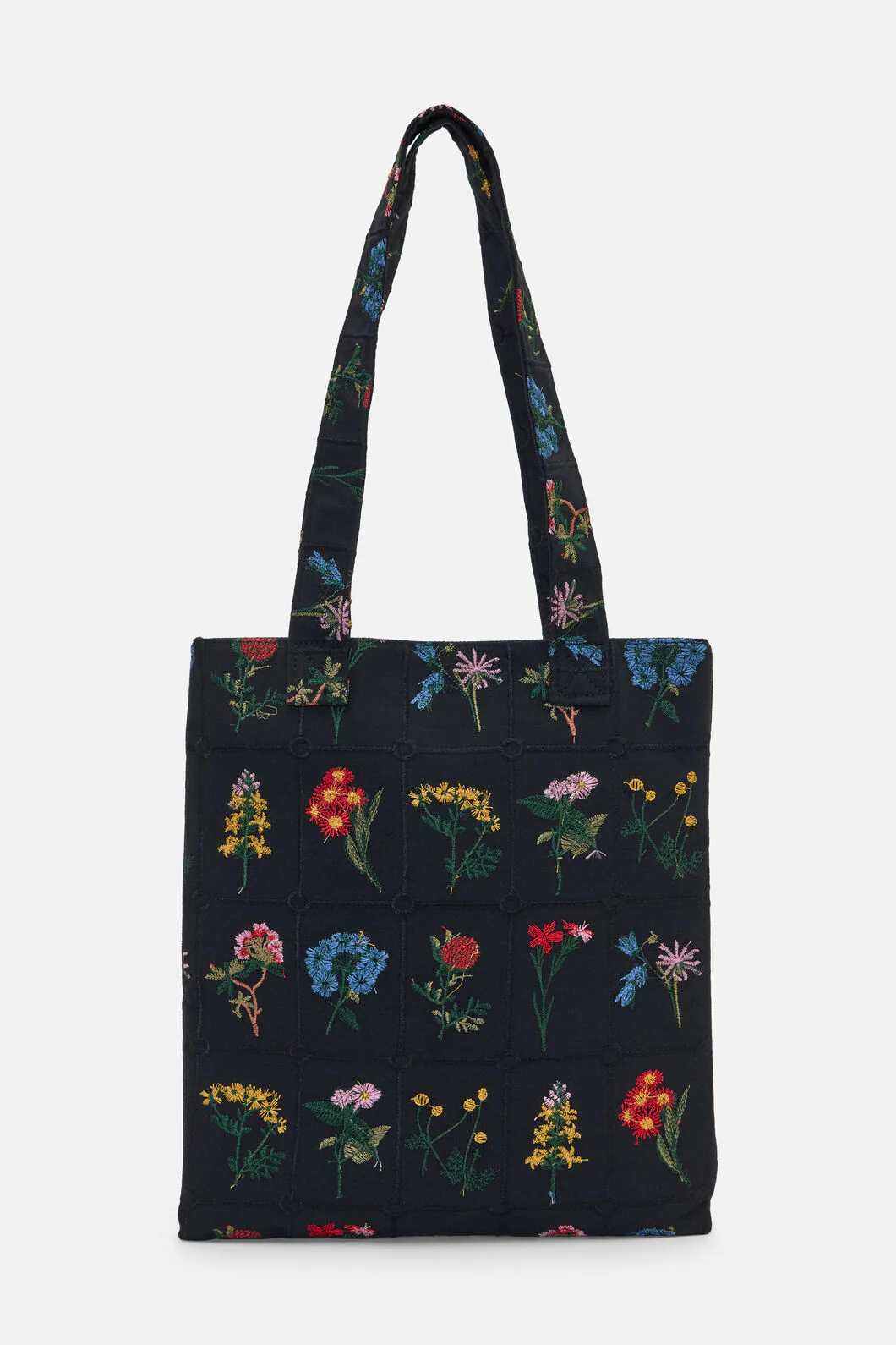 Floral Embroidered Tote - Image 4