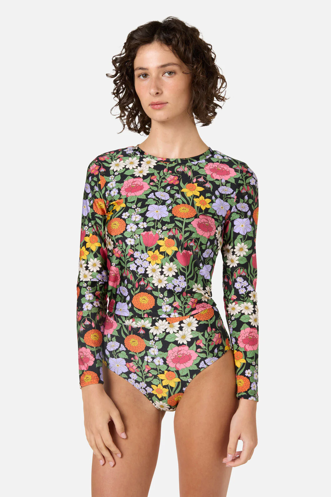 Floral Field Rashie Swim Top - Image 2