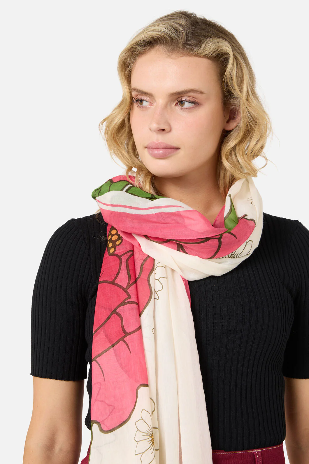 Floral Fields Cotton Sarong - Image 3