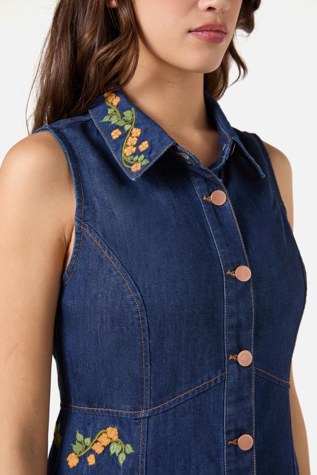 Flower Child Embroidered Dress - Image 6