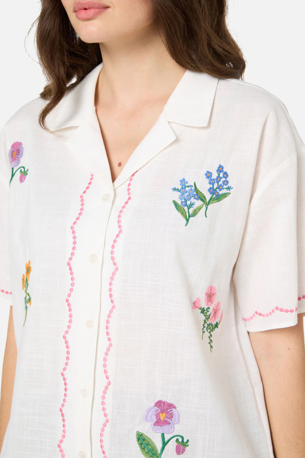 Flower Patch Emb Shirt - Image 5