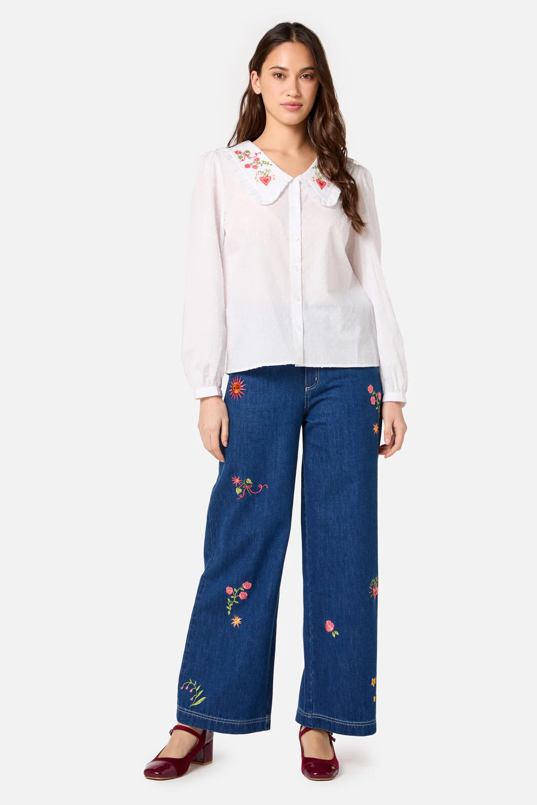 Folk Art Embroidered Blouse - Image 5