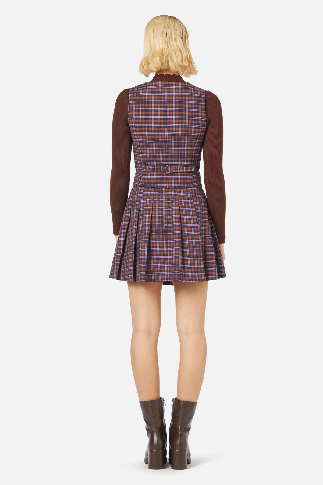 Frances Check Vest - Image 4
