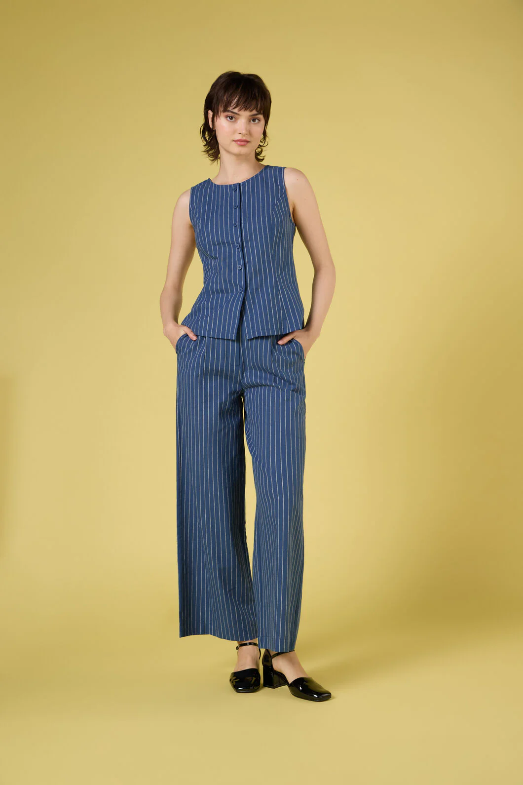 Frankie Pinstripe Pant - Image 3
