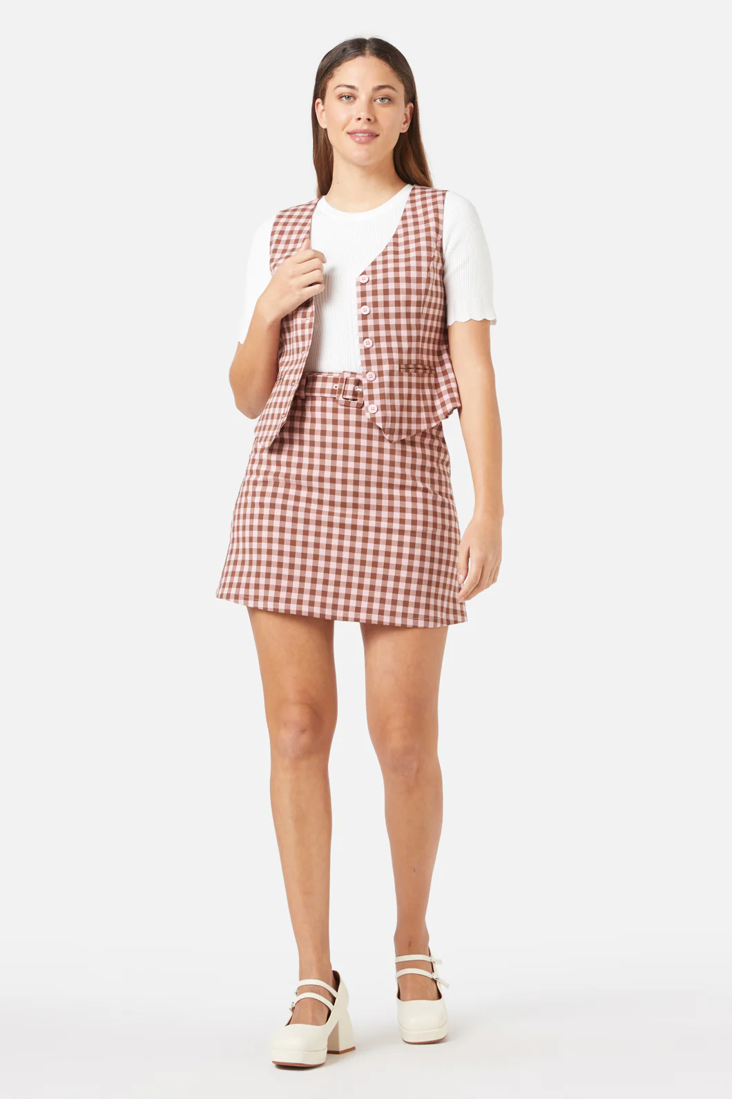 Gelati Gingham Vest - Image 5