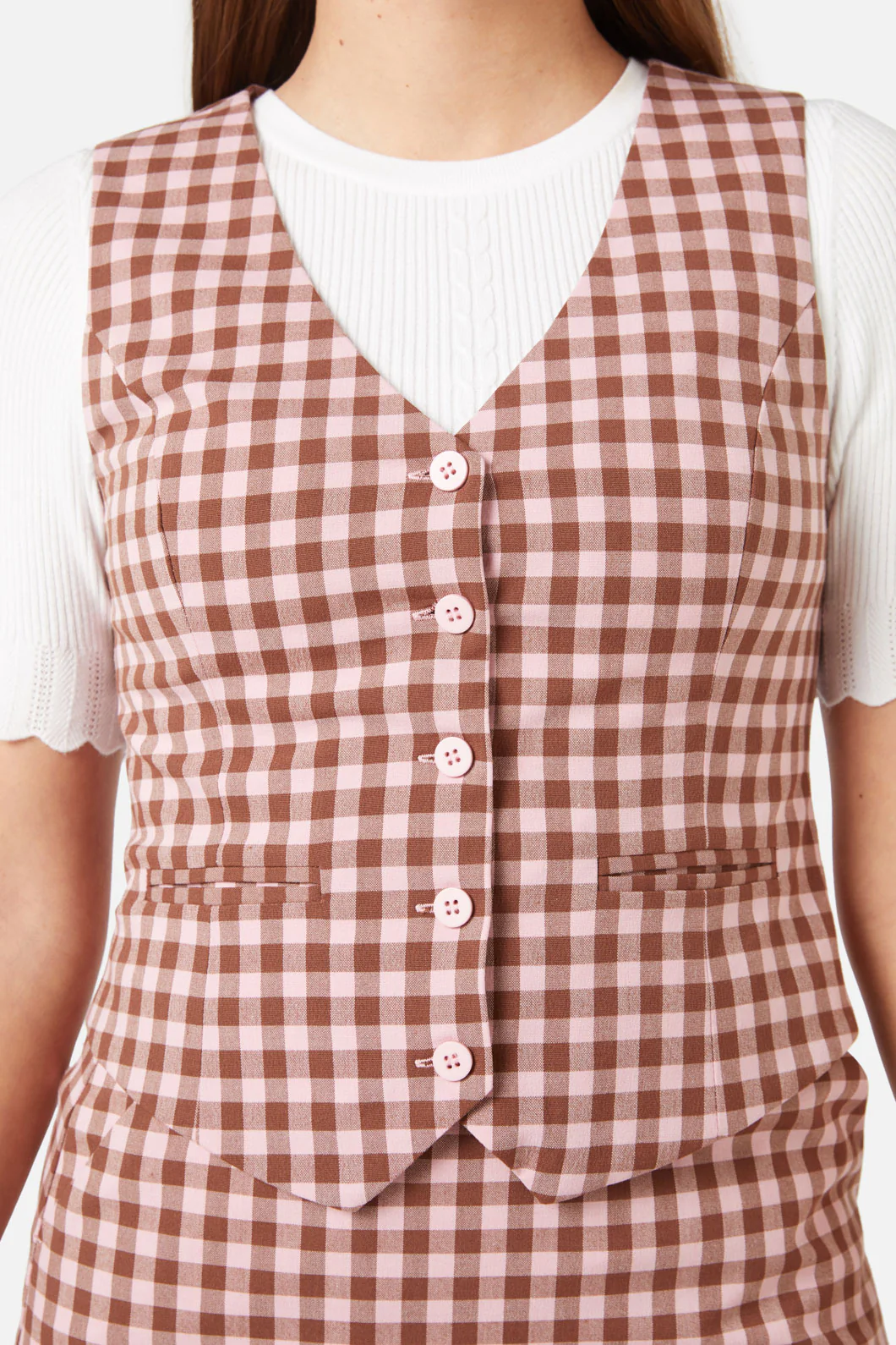 Gelati Gingham Vest - Image 6